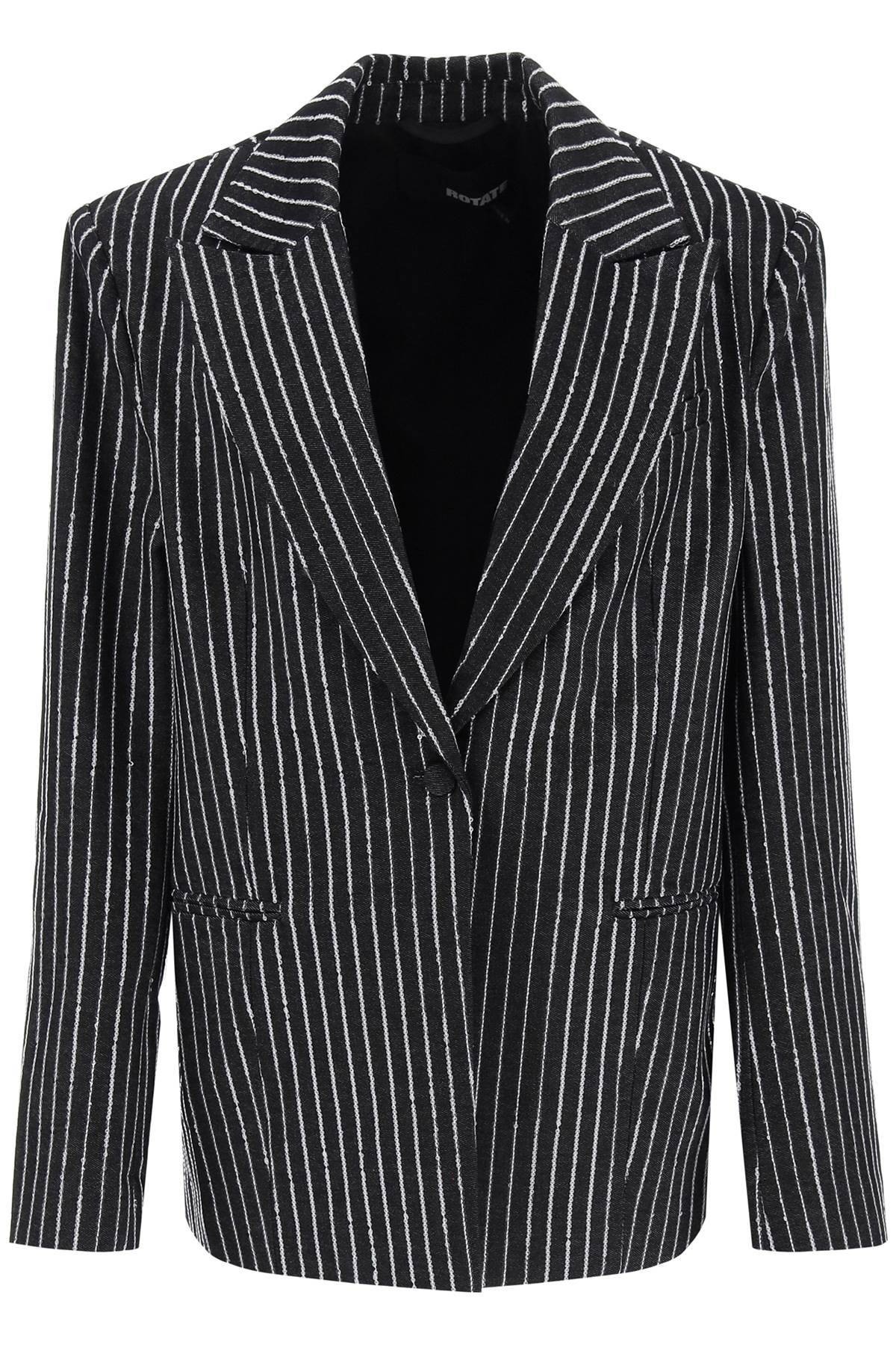 ROTATE blazer with sequined stripes