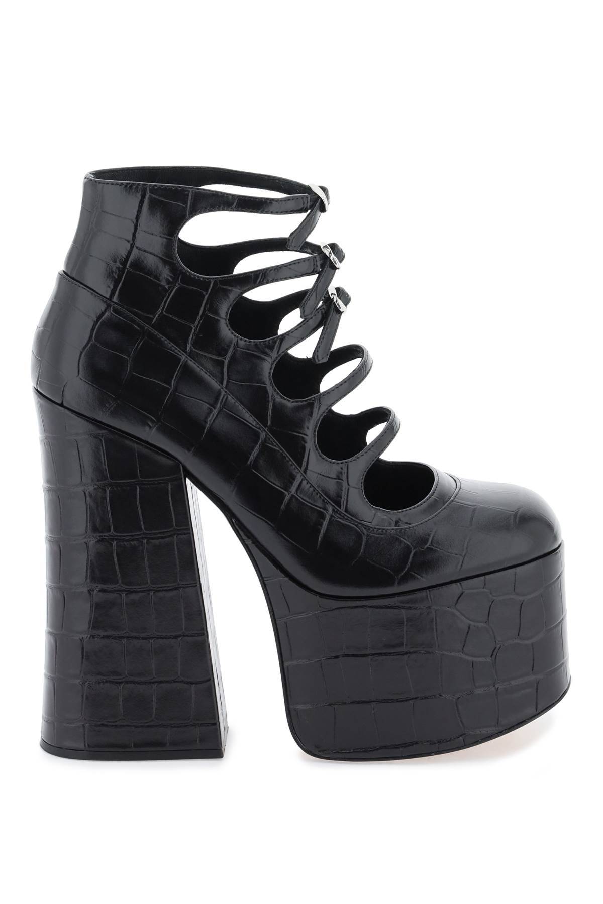 MARC JACOBS the croc embossed kiki ankle boots