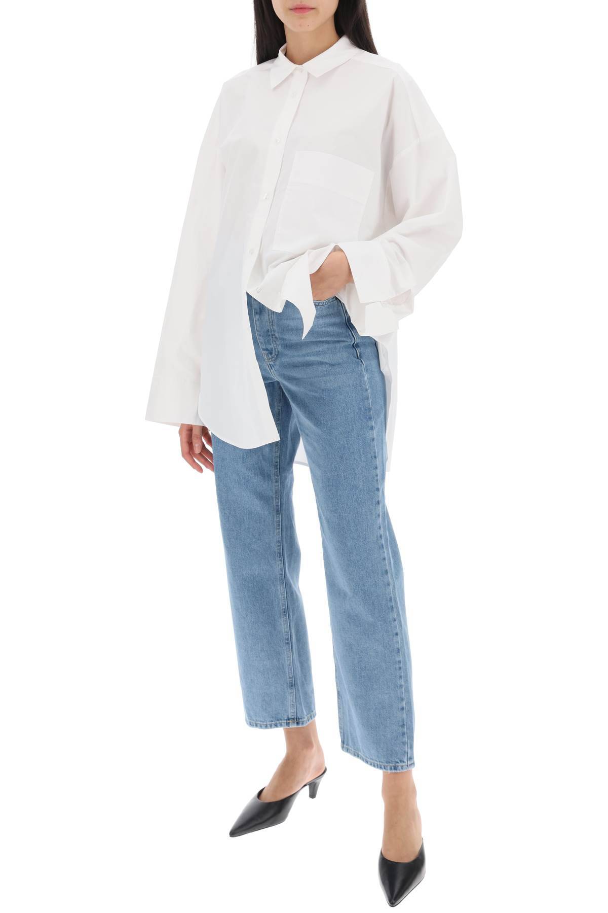 BY MALENE BIRGER derris flared skirt in organic poplin