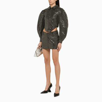 Rotate Birger Christensen Black Sequin Jacket