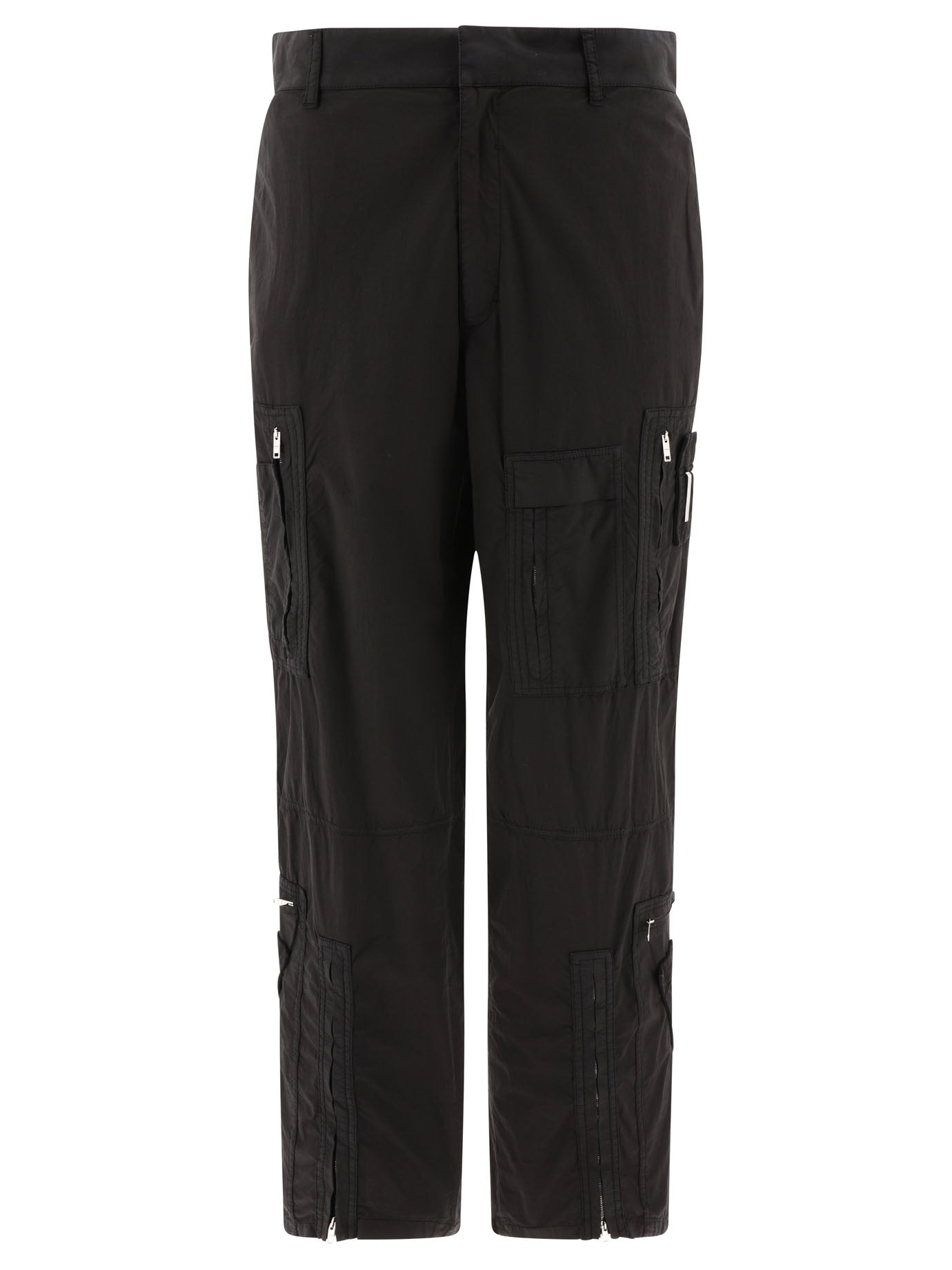 Givenchy Poplin Trousers With Multi Zipped Pockets