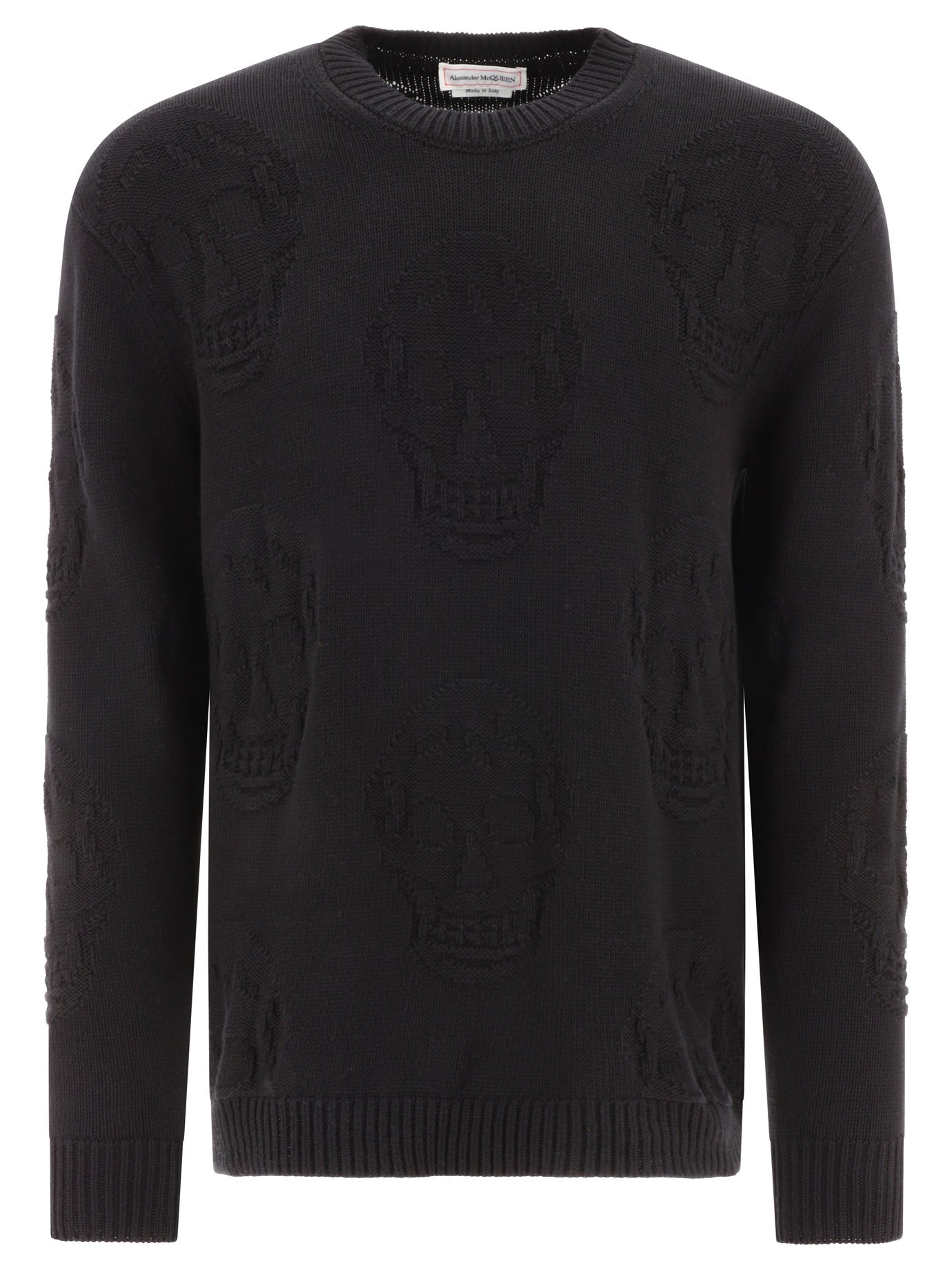 Alexander Mc Queen Textured Skull Sweater