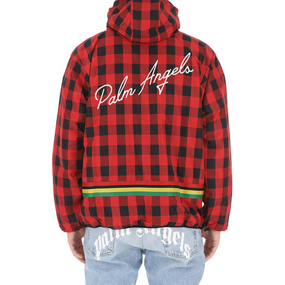 Palm Angels Checked Windbreaker Jacket