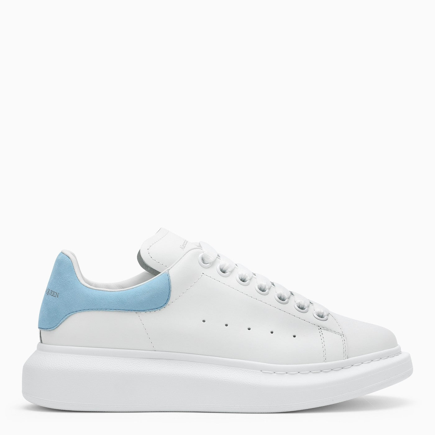 Alexander Mc Queen White And Power Blue Oversized Sneakers