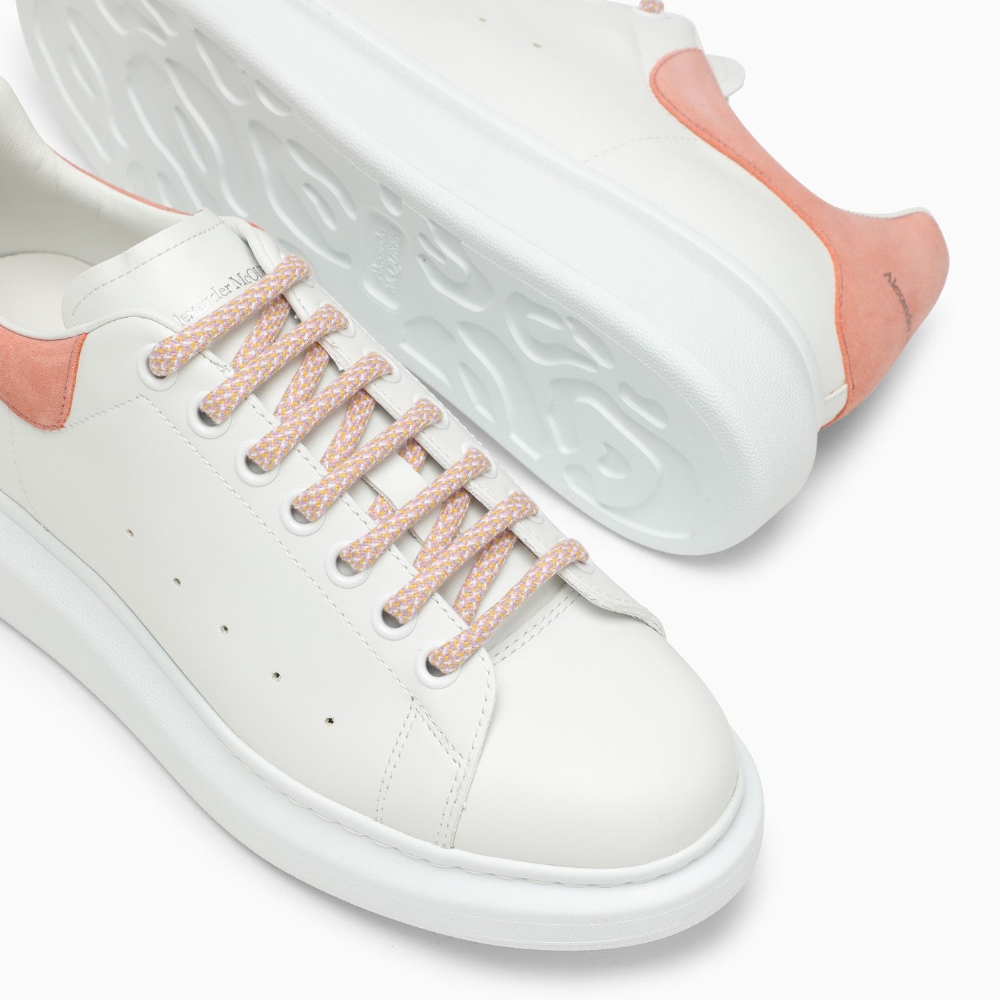 Alexander Mc Queen White And Clay Oversize Sneaker