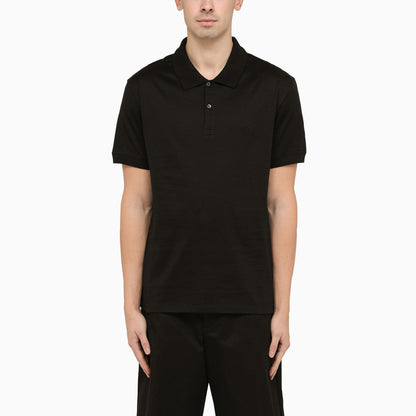 Alexander Mc Queen Black Cotton Polo