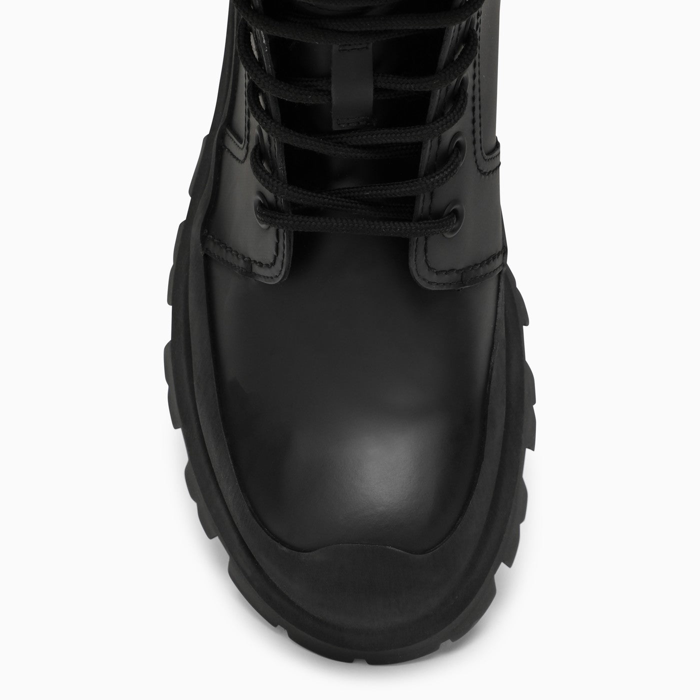 Alexander Mc Queen Wander Black Leather Boot