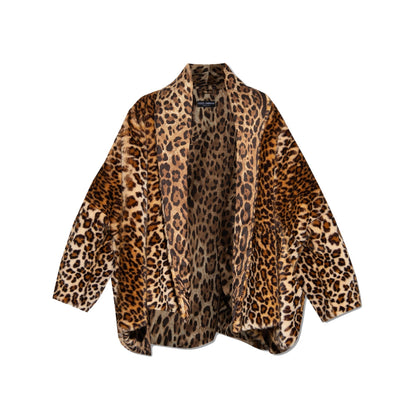 Dolce & Gabbana X Kim Leopard Faux Fur Jacket