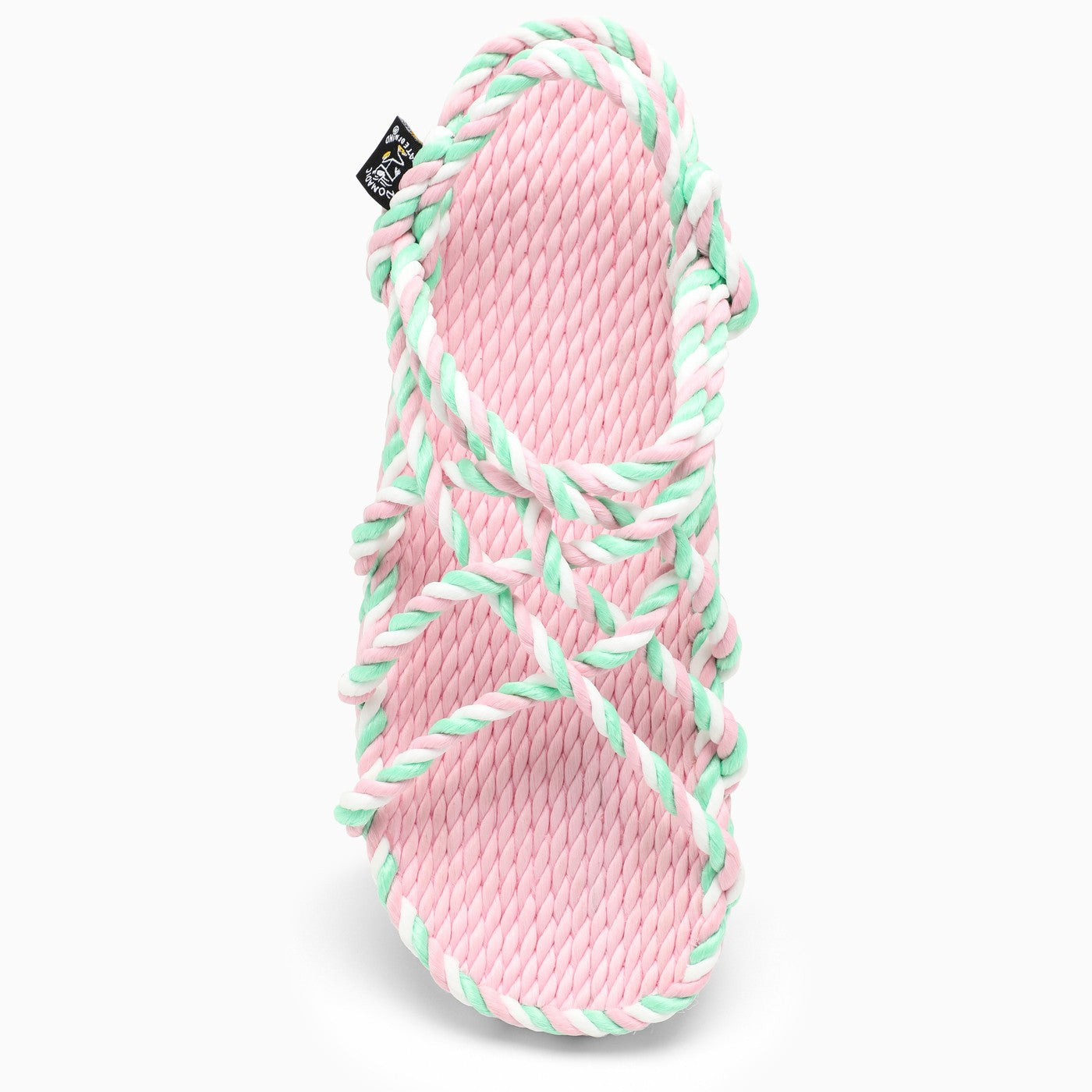 Nomadic State Of Mind Pink/Green/White Jc Rope Sandals