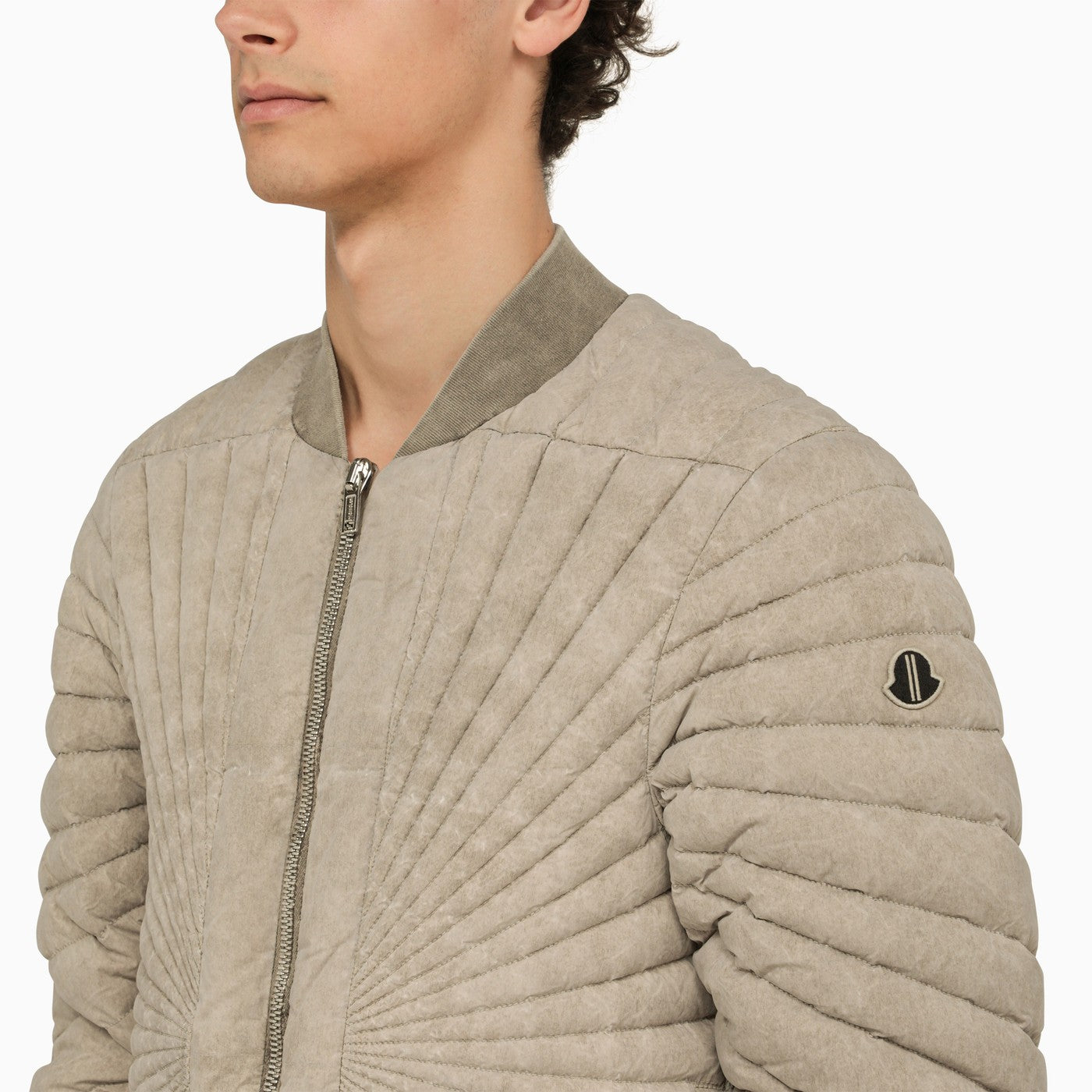 Rick Owens Dirty Grey Radiance Flight Down Jacket