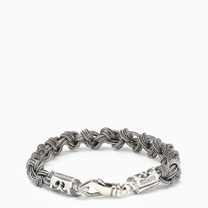 Emanuele Bicocchi 925 Sterling Silver Knot Bracelet