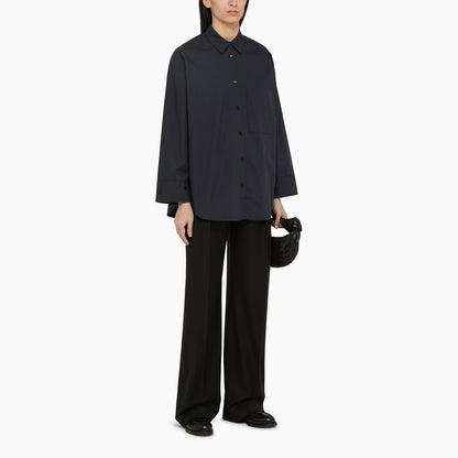 By Malene Birger Derris Navy Coloured Oversize Shirt In Organic Cotton