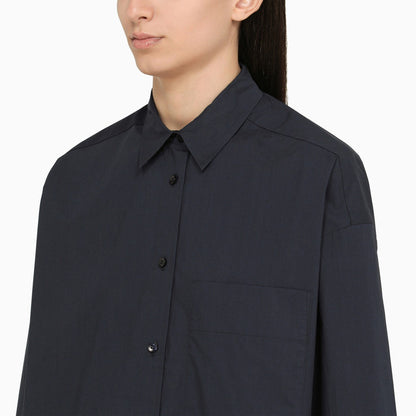 By Malene Birger Derris Navy Coloured Oversize Shirt In Organic Cotton