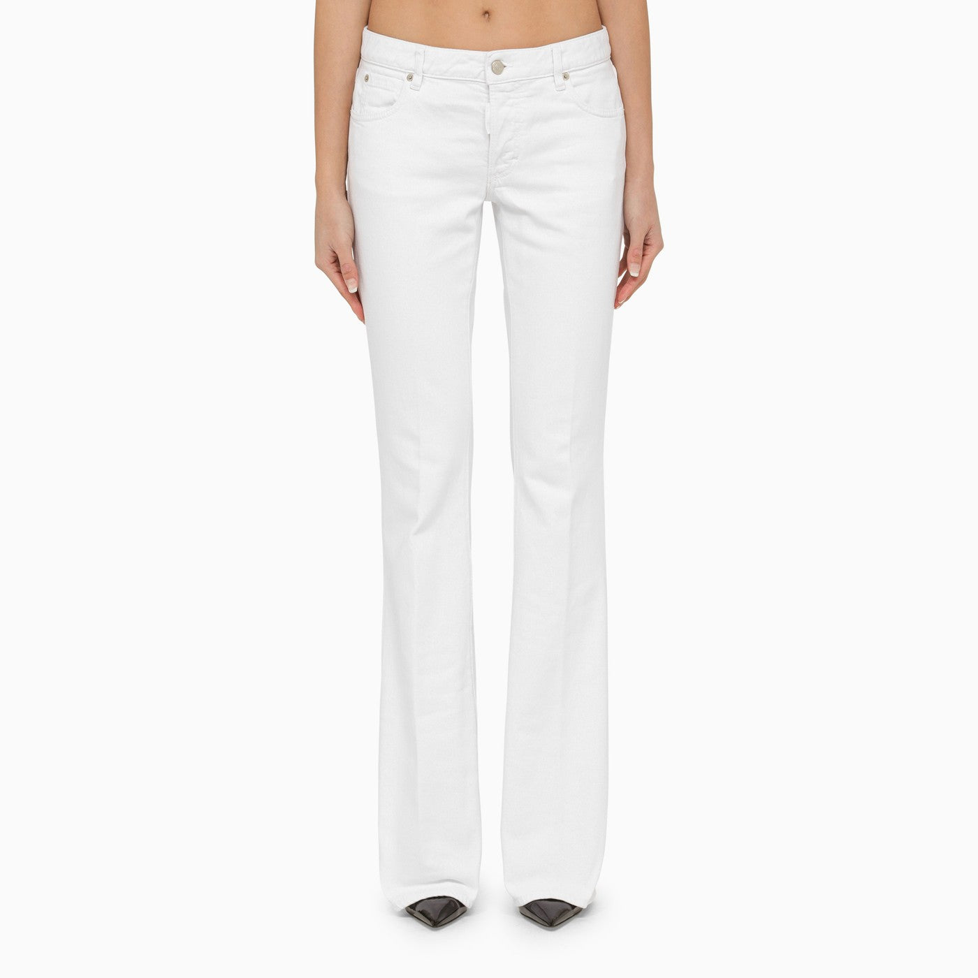 Dsquared2 White Denim Trousers