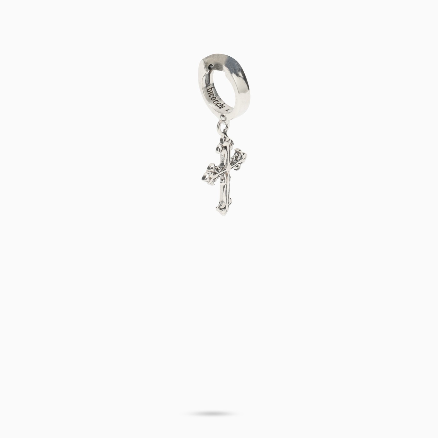 Emanuele Bicocchi Avelli Silver 925 Cross Earring