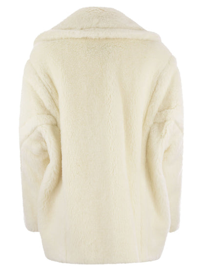 Max Mara Espero Teddy Fabric Short Coat