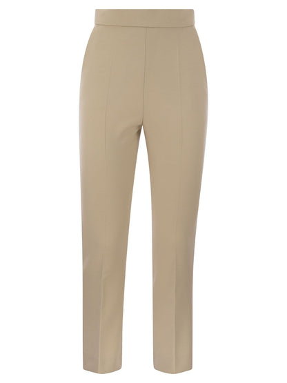 Max Mara Nepeta Ankle Length Trousers In Wool Crepe