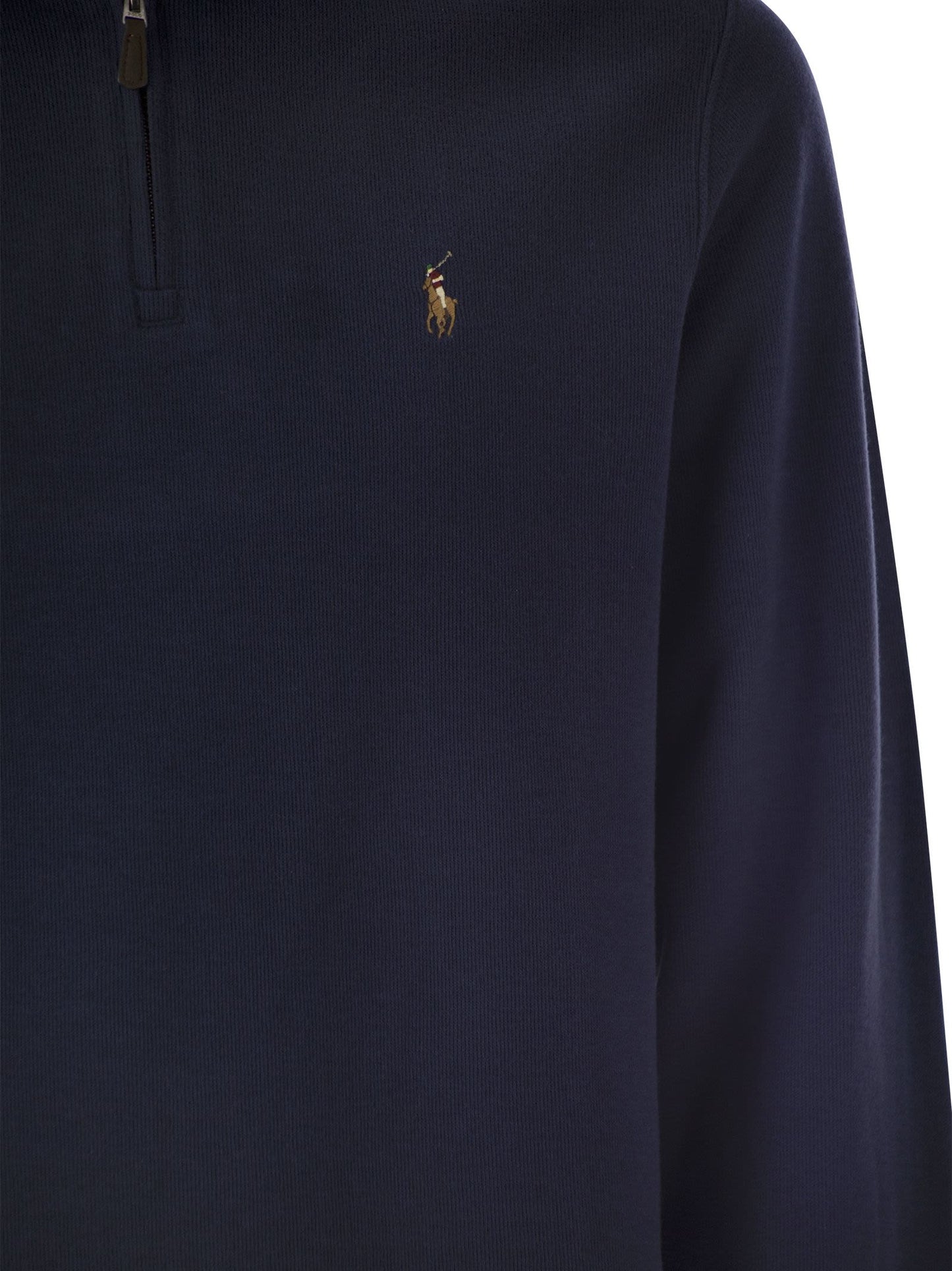 Polo Ralph Lauren Ribbed Pullover With Zip