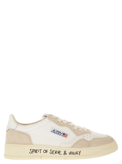 Autry Medalist Low Leather And Suede Sneakers