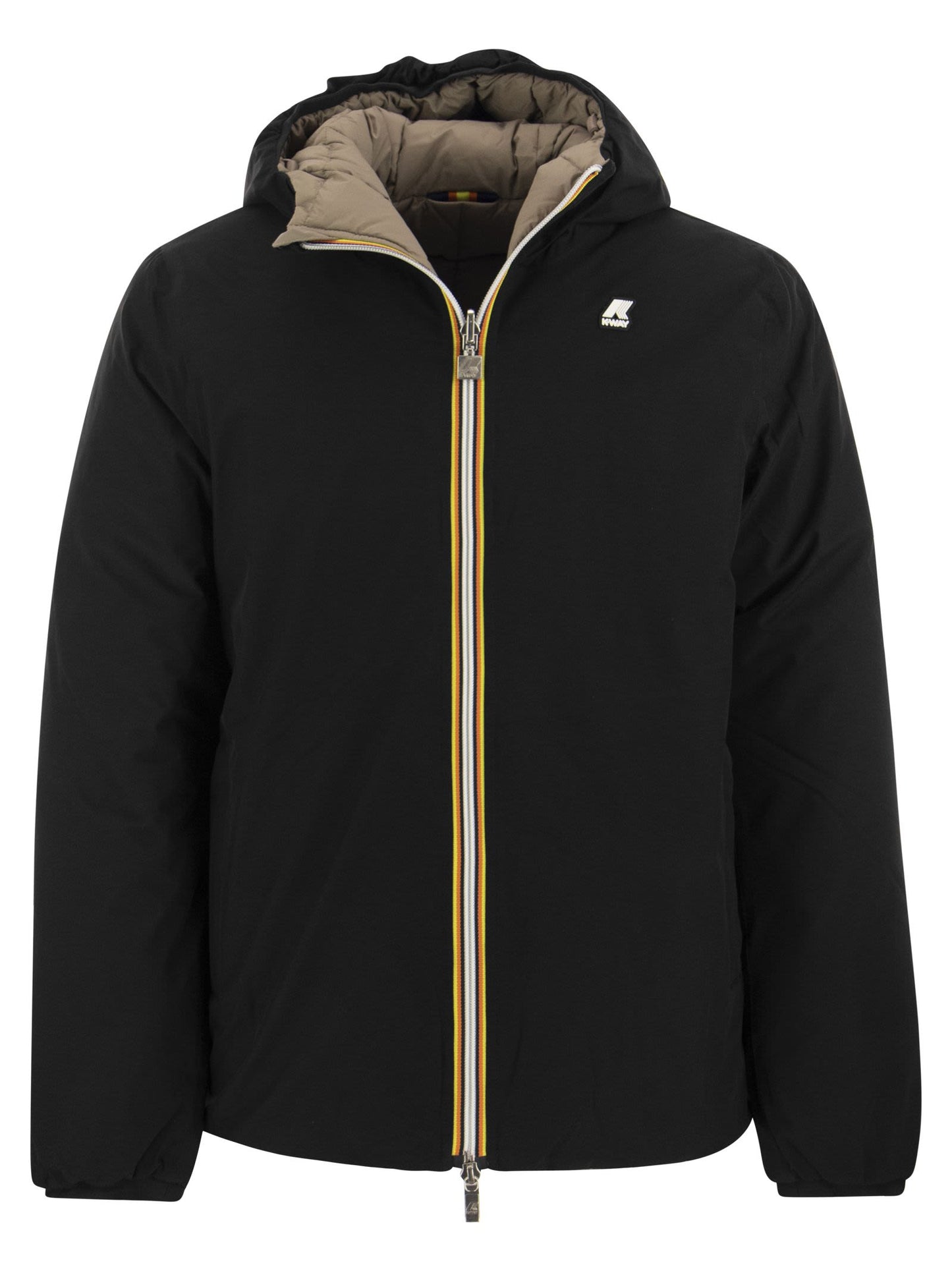 K Way Jack Reversible Hooded Down Jacket