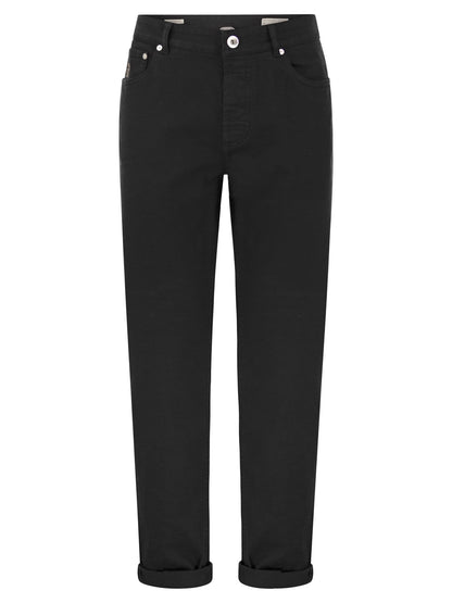 Brunello Cucinelli Five Pocket Traditional Fit Trousers In Light Comfort Dyed Denim