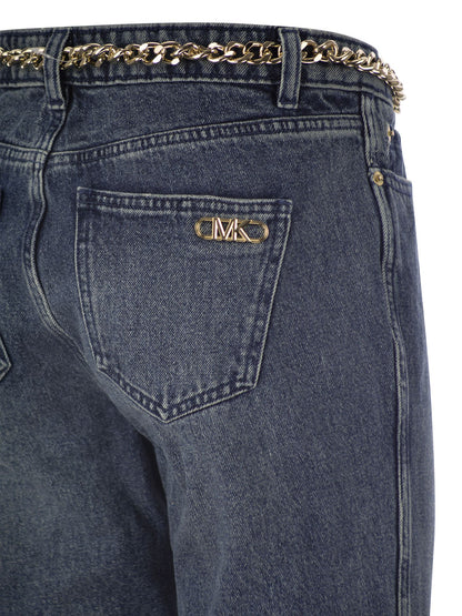 Michael Kors Denim Flair Jeans With Belt